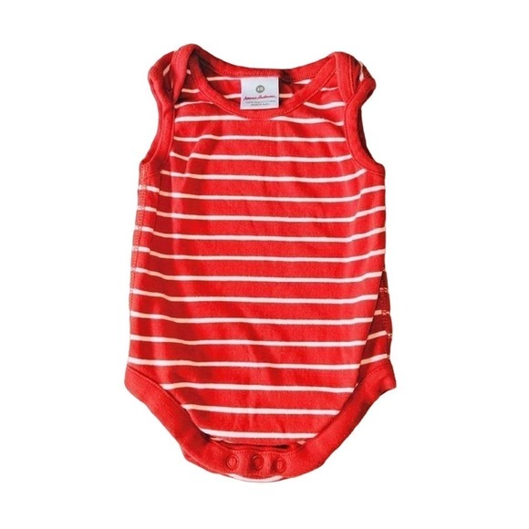 Hanna Andersson Other - Hanna Andersson 0-3 Months Red Stripe Tank Onesie